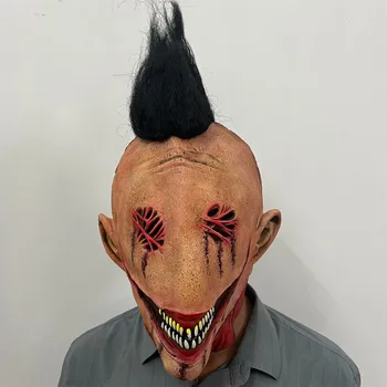 Жуткая маска для Хэллоуина, маска ужасов, реквизит для косплея, маска для лица на Хэллоуин