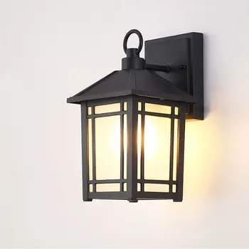 Светодиодный наружный светильник для крыльца, ретро настенный светильник, Водонепроницаемое Европейское винтажное Освещение для ворот дома, наружных стен внутреннего дворика, светильников E27 0