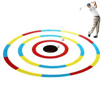 Тренировочный круг для гольфа Тренировочный круг для гольфа 3шт для нанесения кругов-мишеней Силиконовый материал Принадлежности для занятий гольфом