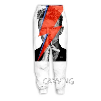 Новые модные повседневные брюки с 3D принтом Дэвида Ледженда Боуи, Спортивные спортивные штаны, прямые спортивные штаны, Спортивные штаны для бега трусцой, брюки P02 2