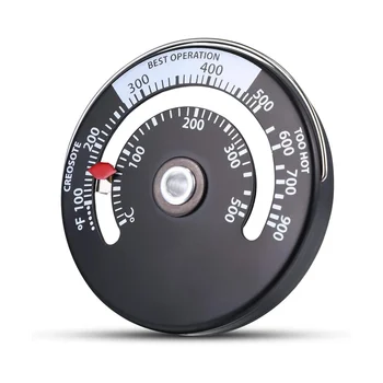 Магнитный термометр для плиты, измеритель температуры духовки для дровяной газовой плиты, избегайте повреждения вентилятора плиты при перегреве 3