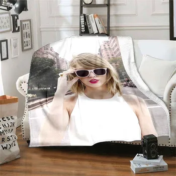 Певица Top stream Тейлор модное тонкое одеяло для дивана с принтом, покрывало для кондиционера, одеяла для кроватей, настраиваемые одеяла для кроватей 1