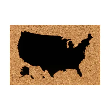 Силуэт Карты Соединенных Штатов Коврик для приветствия 4 июля в День Независимости Коврик Ковер 5 X 8 ковриков Новое домашнее одеяло Теплый плед 1