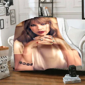Певица Top stream Тейлор модное тонкое одеяло для дивана с принтом, покрывало для кондиционера, одеяла для кроватей, настраиваемые одеяла для кроватей 3